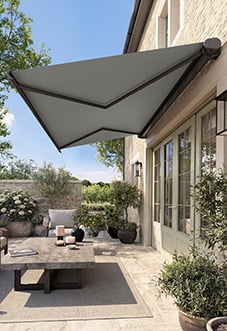 Solis Ultra Luxe, Light Grey - Electric Full Cassette Awning